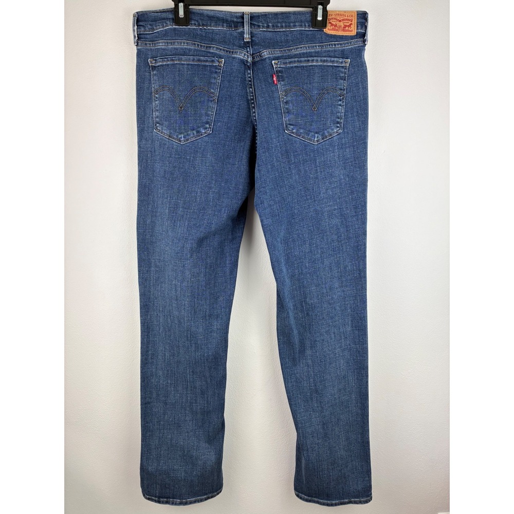 Levi's 505 Straight 34x32 Jeans Men's Medium Wash Denim Classic Fit - Picture 3 of 13